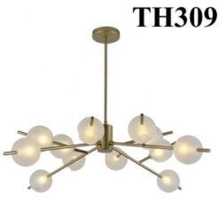 Đèn thả nghệ thuật chao thủy tinh nhiều bóng TH309